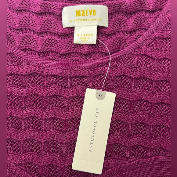 Maeve Anthropologie Ribbed Knit Sweater XL NWT - Picture 7 of 9